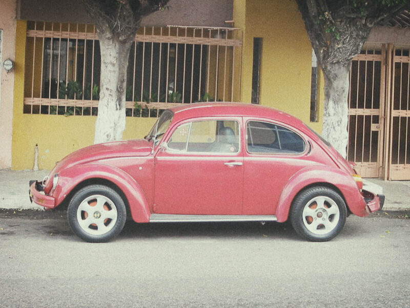 Volkswagen Vocho rojo